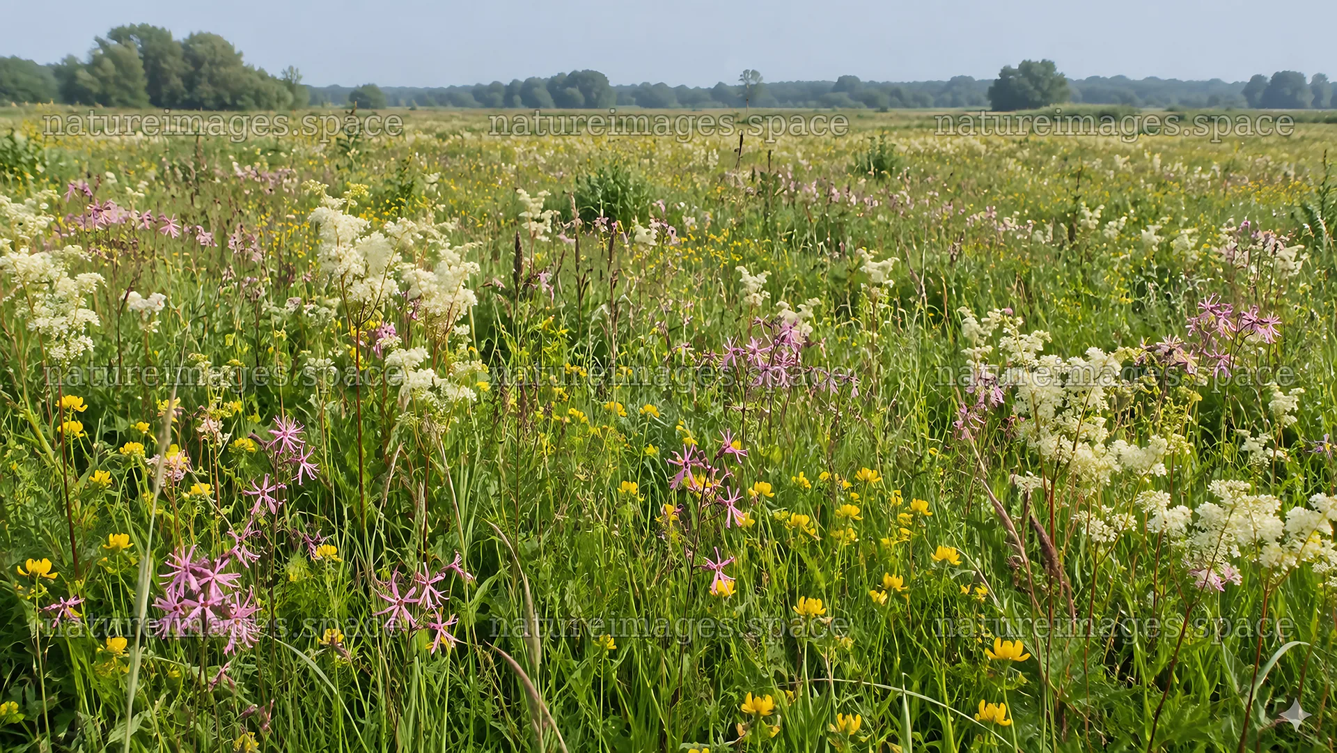 Colorful wildflowers across a summer meadow – nature images 10324x5812
