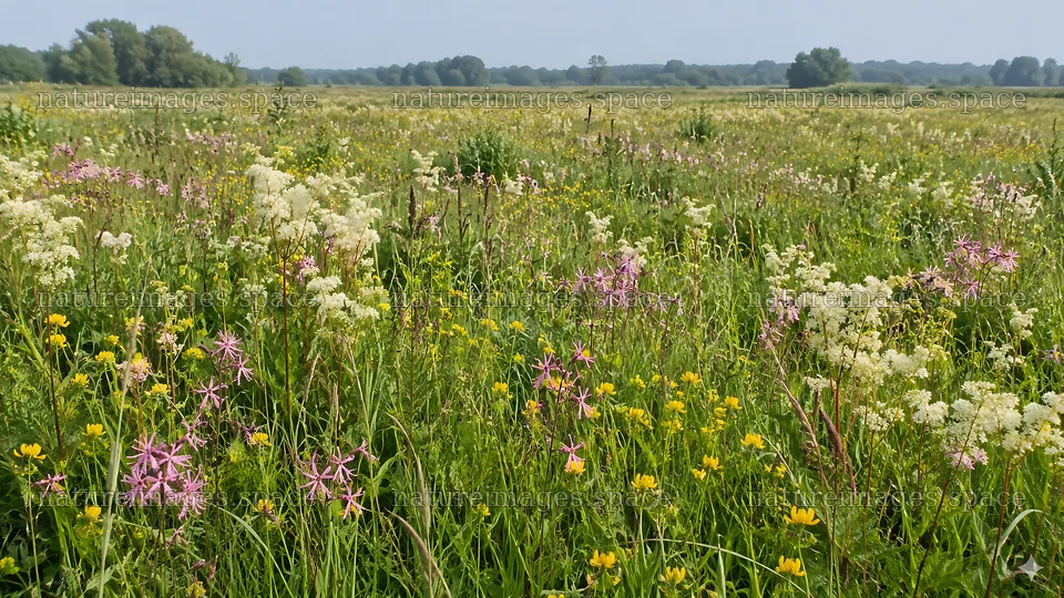 Colorful wildflowers across a summer meadow – nature images 10324x5812