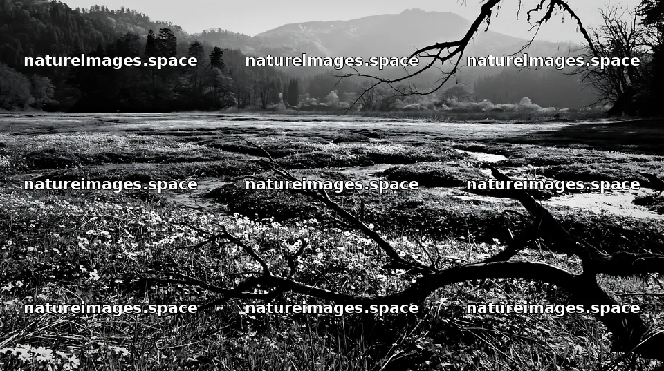 Yamagata rewilded meadow fallen branch foreground – nature images 10608x5938