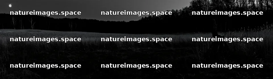 Fukushima native meadow with weathered stump at dusk – nature images 14762x4268