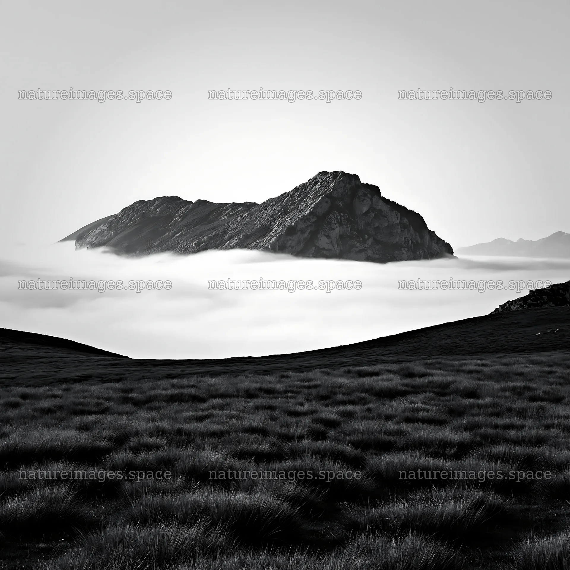 Sunrays shining over Picos de Europa mountain meadow – nature images 7938x7938