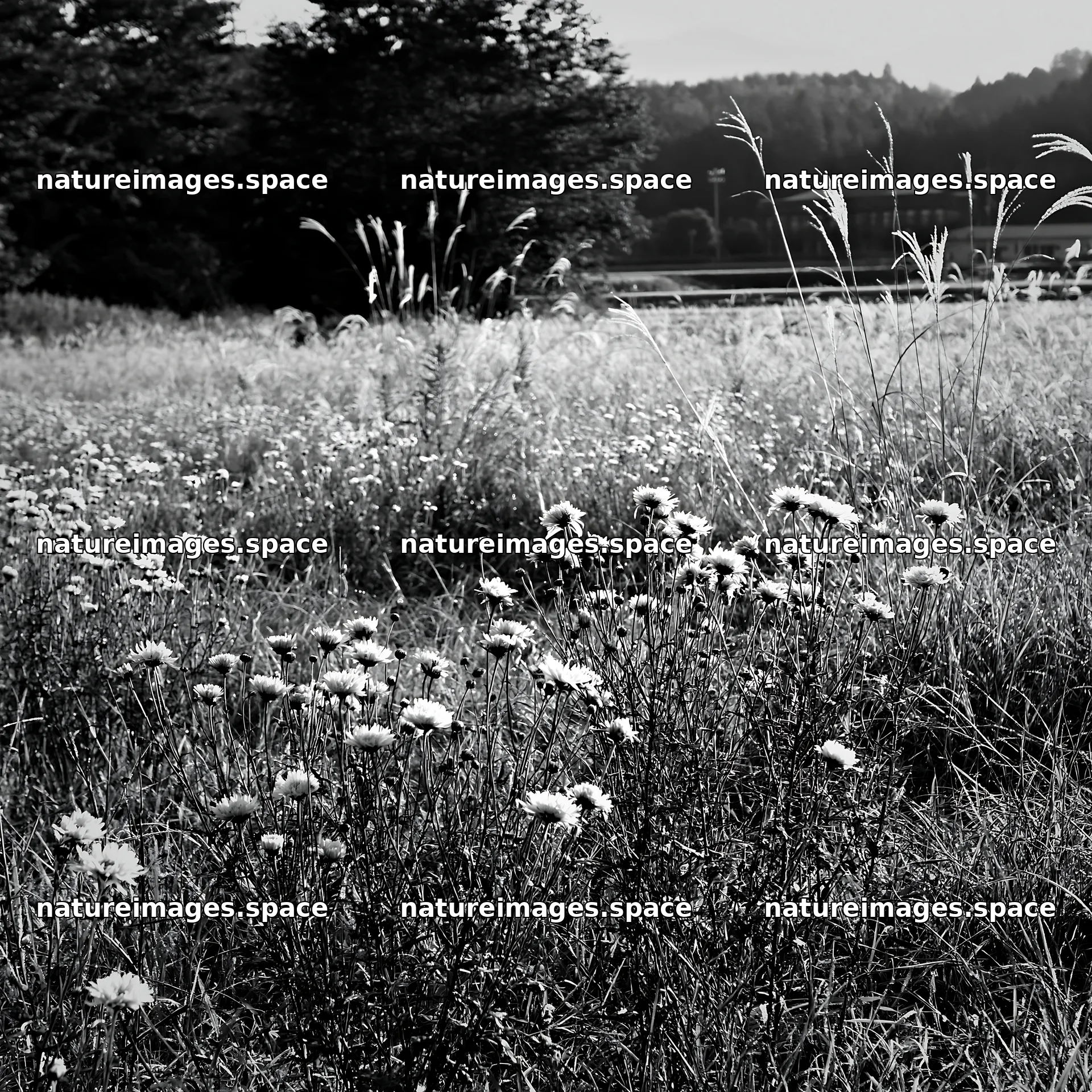 Aichi restored meadow autumn seedheads foreground – nature images 7938x7938